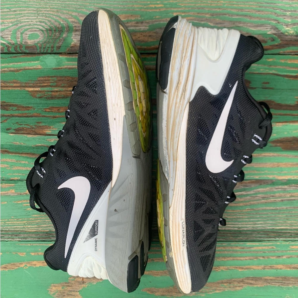 NIKE Womens Sz 8 Shoes Lunarglide 6 Sneaker 654434-001 Dynamic Support Running - Picture 12 of 16